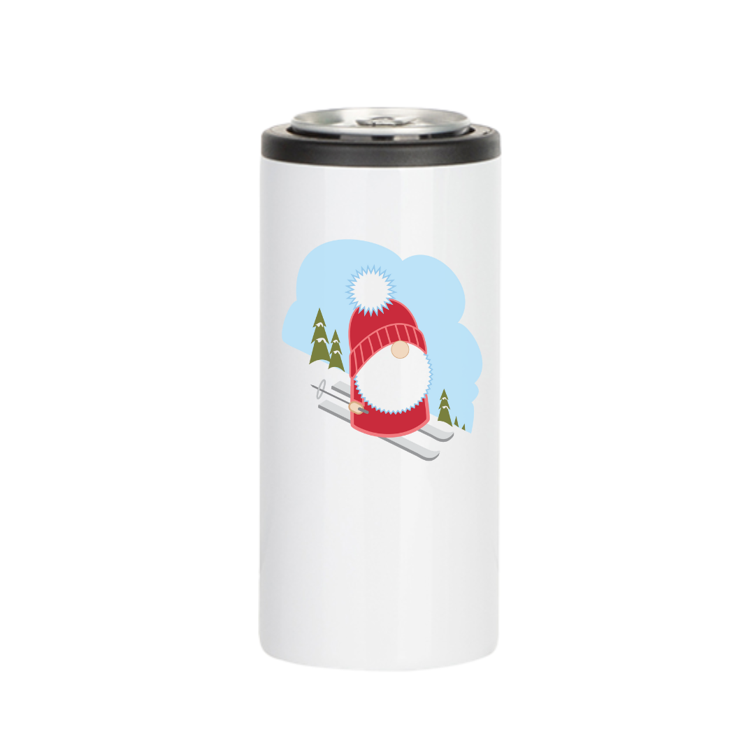 Skiing Gnome Insulated Drinkware