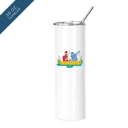 Insulated Tumblers | Fishing Paul Bunyan + Babe