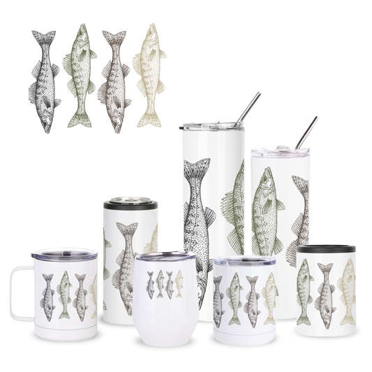 Natural Walleye Insulated Drinkware