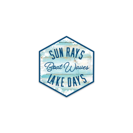Sun Rays Lake Days | Stickers