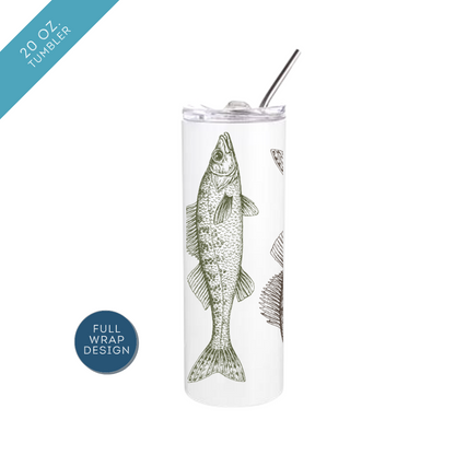 Natural Walleye Insulated Drinkware