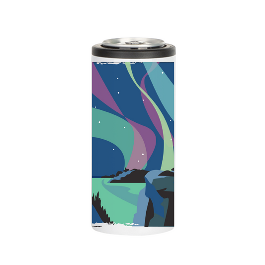 Insulated Skinny Cooler | Northern Lights Wrap