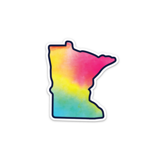 Minnesota Tie Dye | Stickers