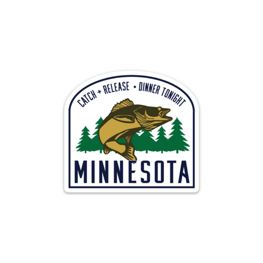 MN Walleye Badge | Stickers