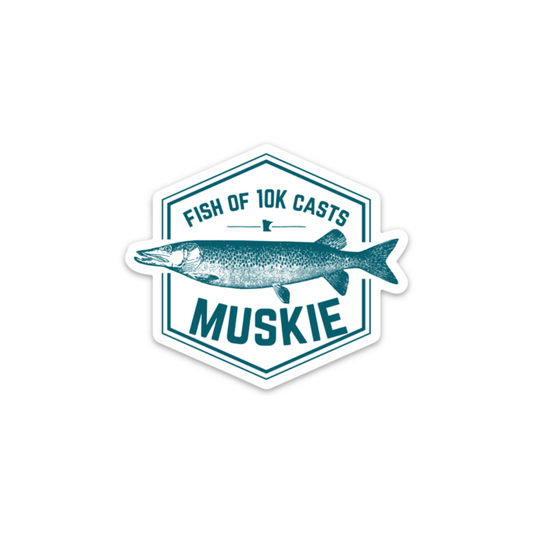 10K Casts Muskie | Stickers