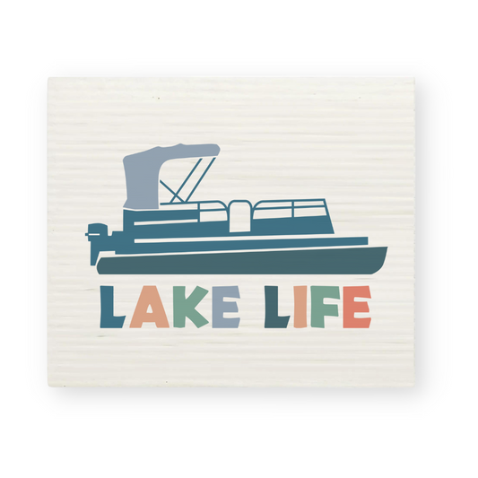 Swedish Dishcloth | Lake Life Pontoon