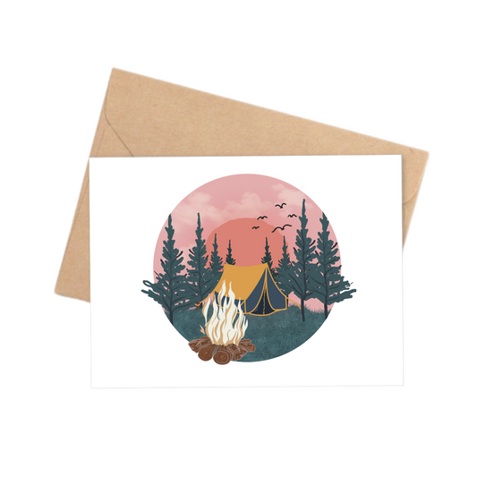 Notecard | Pink Sky Campsite