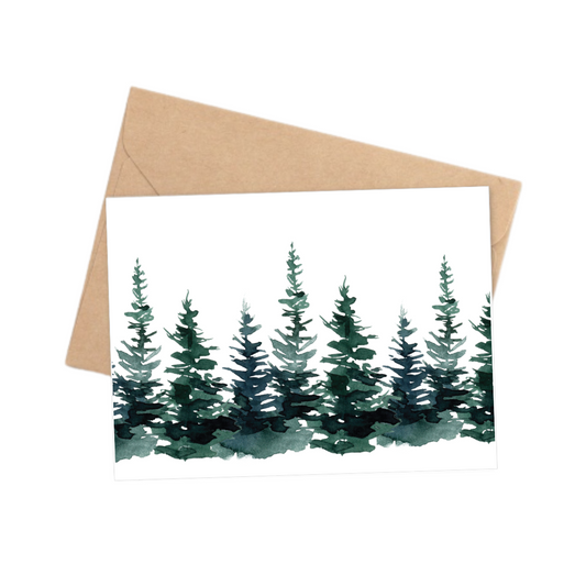 Notecard | Watercolor Pines