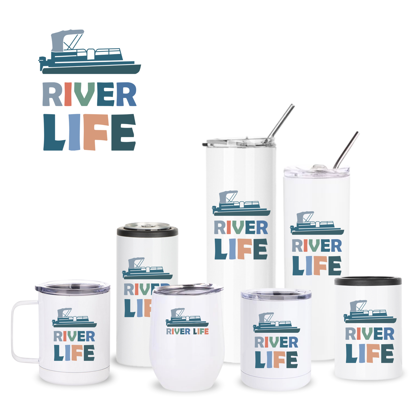 River Life Pontoon Insulated Drinkware