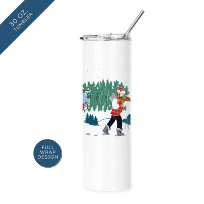 Christmas Tree Paul Bunyan + Babe Insulated Drinkware