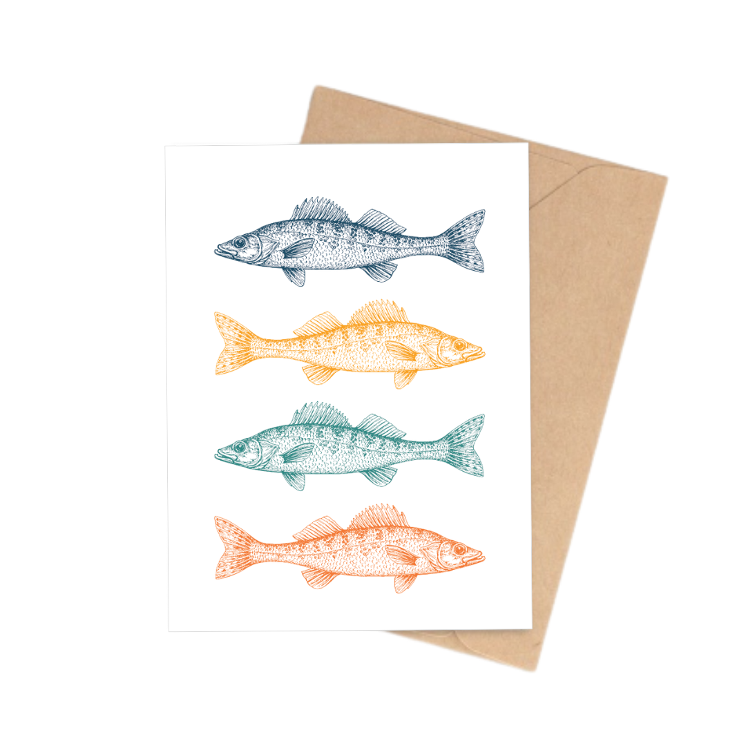 Notecard | Colorful Walleye