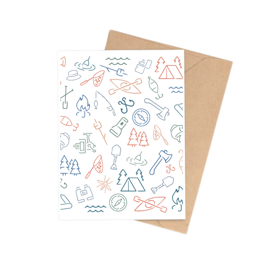 Notecard | Camping Icons