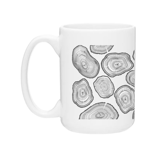 Ceramic Coffee Mug | Tree Rings