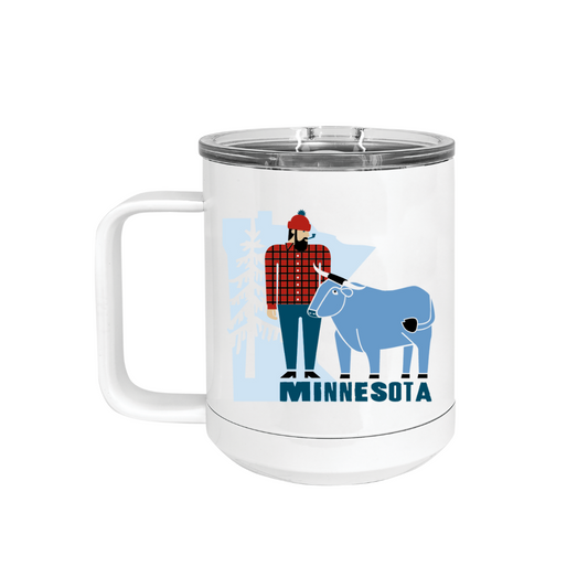Insulated Camp Mug | Minnesota Paul Bunyan + Babe