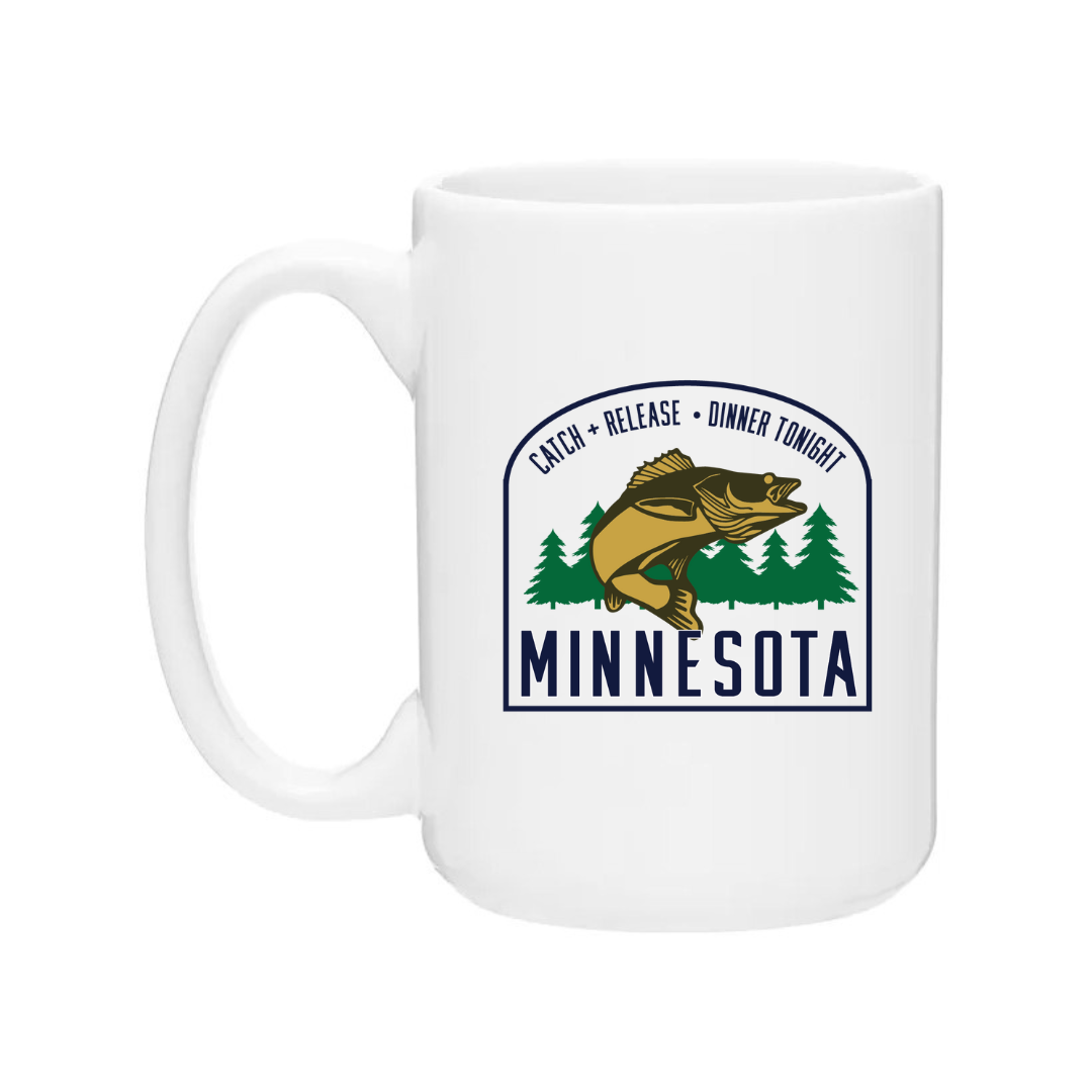 Ceramic Coffee Mug | MN Walleye Badge