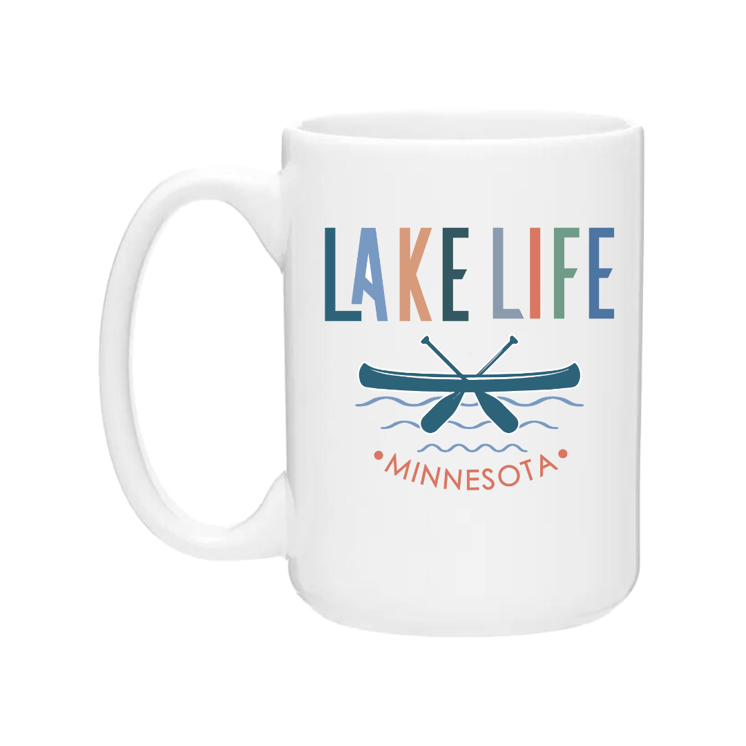 Ceramic Coffee Mugs | Lake Life Canoe Minnesota