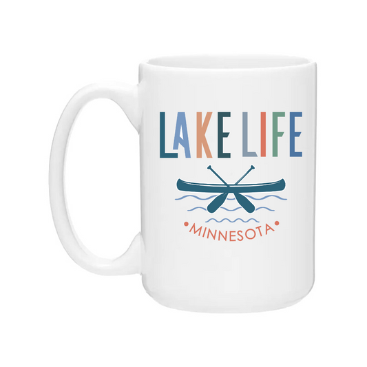 Ceramic Coffee Mug | Lake Life Canoe Minnesota