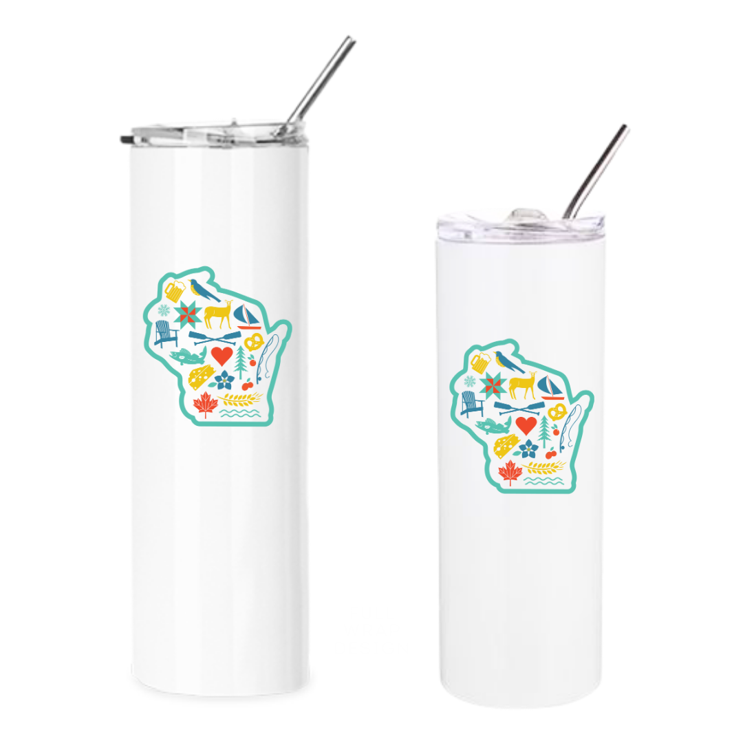 WI Love State Insulated Drinkware