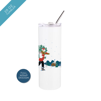 Christmas Tree Paul Bunyan + Babe Insulated Drinkware