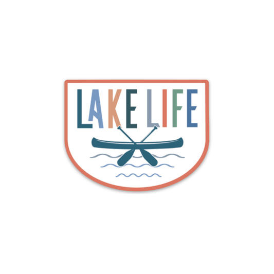 Lake Life Canoe | Sticker