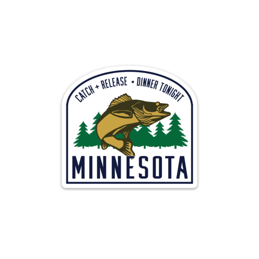 MN Walleye Badge | Stickers