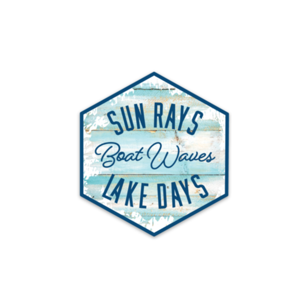 Sun Rays Lake Days | Sticker