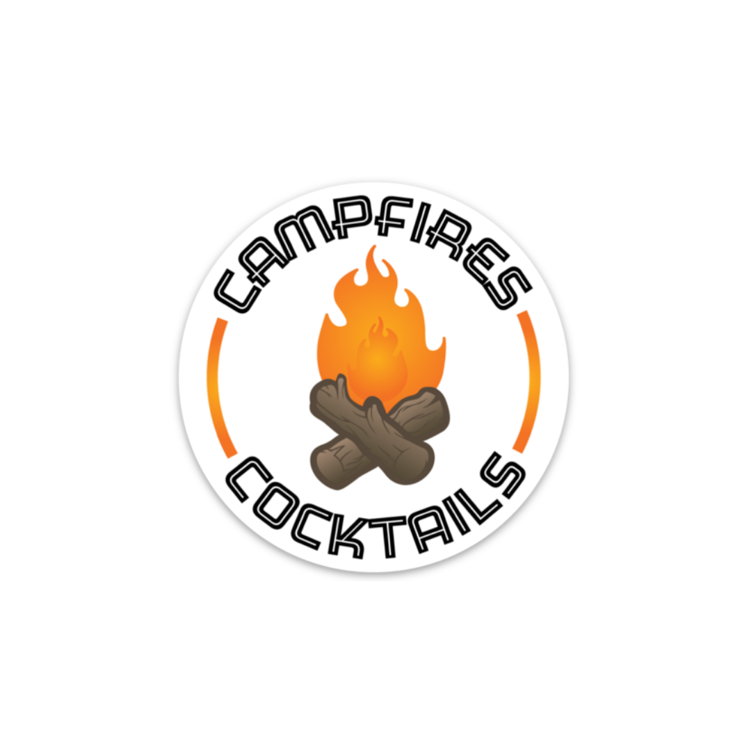 Campfires + Cocktails | Sticker