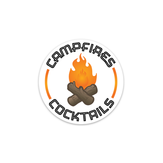 Campfires + Cocktails | Sticker