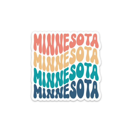 Groovy Minnesota | Sticker
