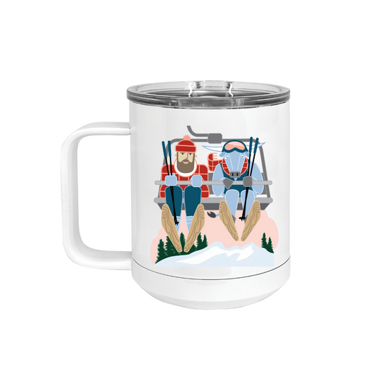 Insulated Camp Mug | Ski Lift Paul Bunyan + Babe