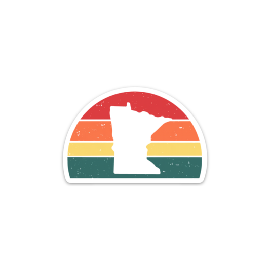 Retro MN Sunset | Sticker