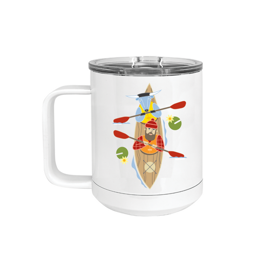 Insulated Camp Mug | Kayak Paul Bunyan + Babe