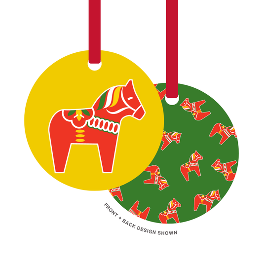 Metal Ornament | Dala Horse
