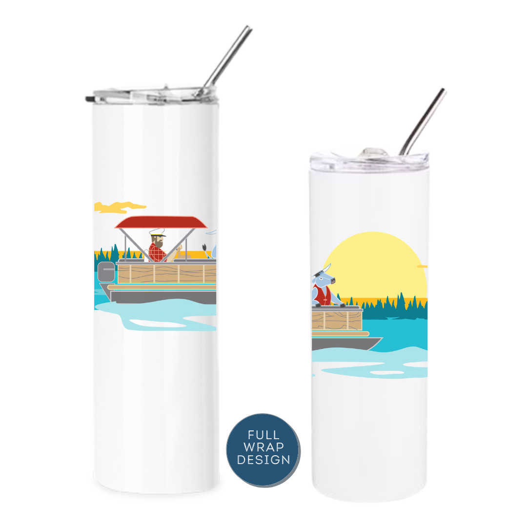 Pontoon Paul Bunyan + Babe Insulated Drinkware