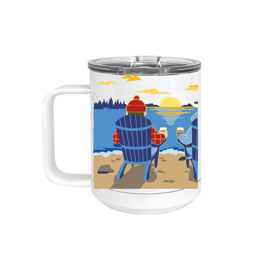 Insulated Camp Mug | Paul Bunyan + Babe Sunset Wrap