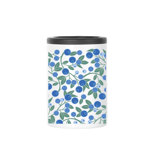 Insulated Can Cooler |  Blueberries Wrap