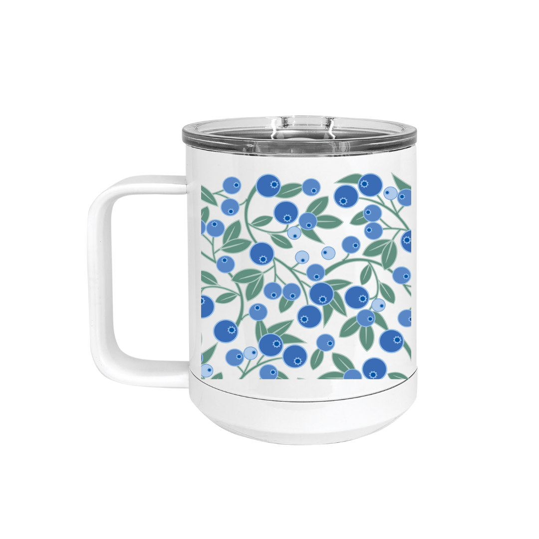 Insulated Camp Mug | Blueberries Wrap