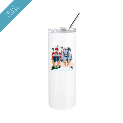 Ski Lift Paul Bunyan + Babe Insulated Drinkware
