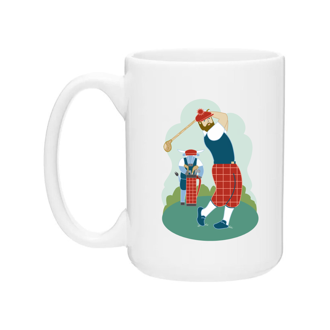 Ceramic Coffee Mug | Golf Paul Bunyan + Babe