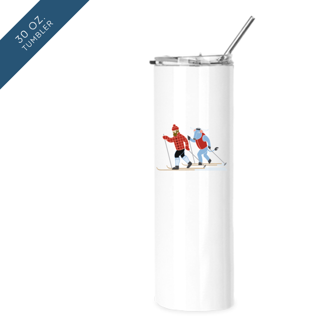 Insulated Tumblers | X-Country Ski Paul Bunyan + Babe