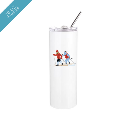 X-Country Skiing Paul Bunyan + Babe Insulated Drinkware