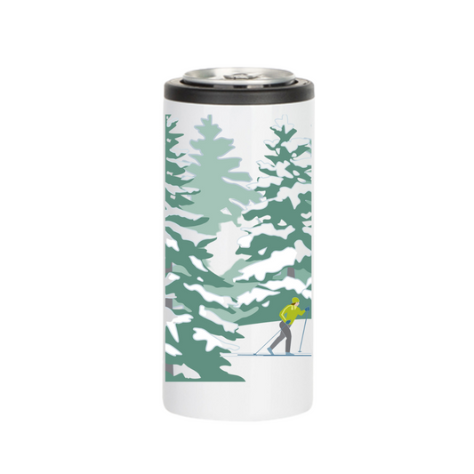 Insulated Skinny Cooler | Woodland Ski Wrap
