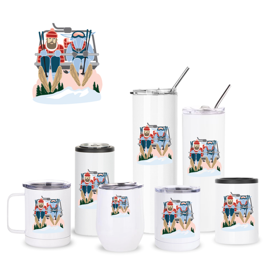 Ski Lift Paul Bunyan + Babe Insulated Drinkware