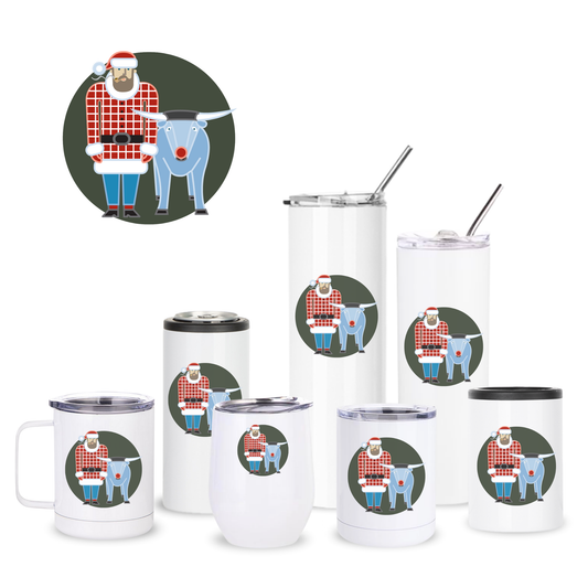 Holiday Paul Bunyan + Babe Insulated Drinkware