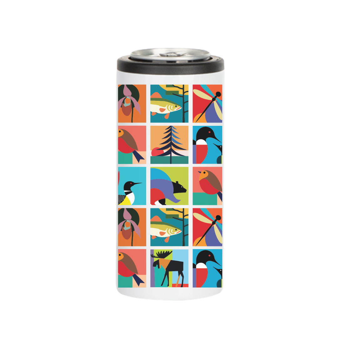 TAALLA Wildlife Collage Insulated Drinkware