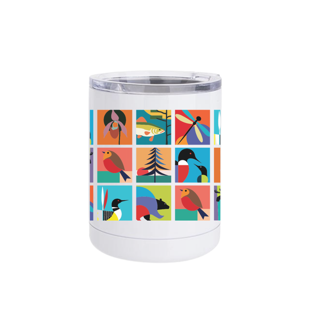 TAALLA Wildlife Collage Insulated Drinkware
