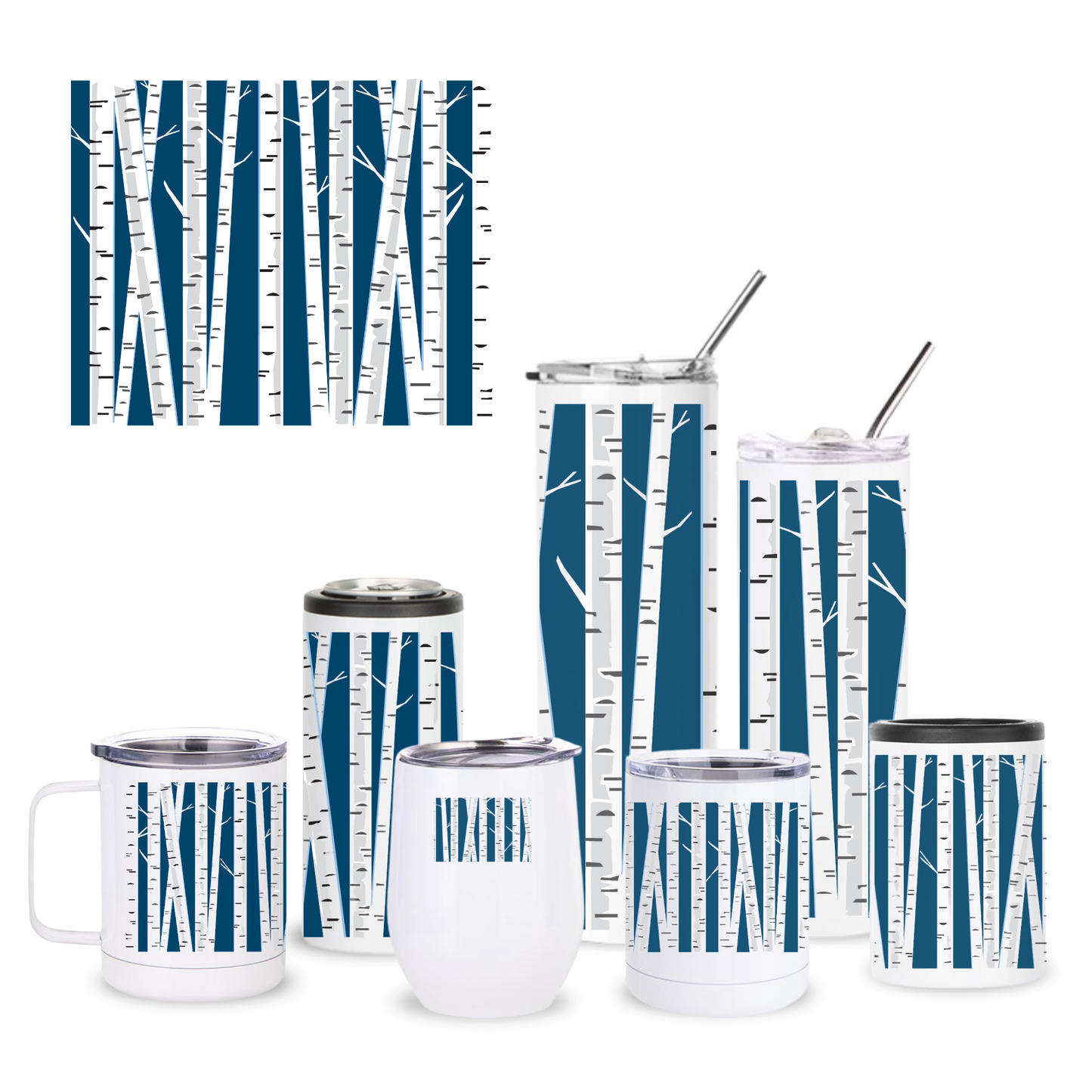 Birch Trees Insulated Drinkware