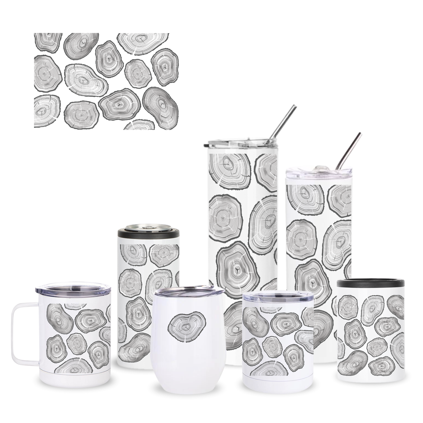 Tree Rings Insulated Drinkware