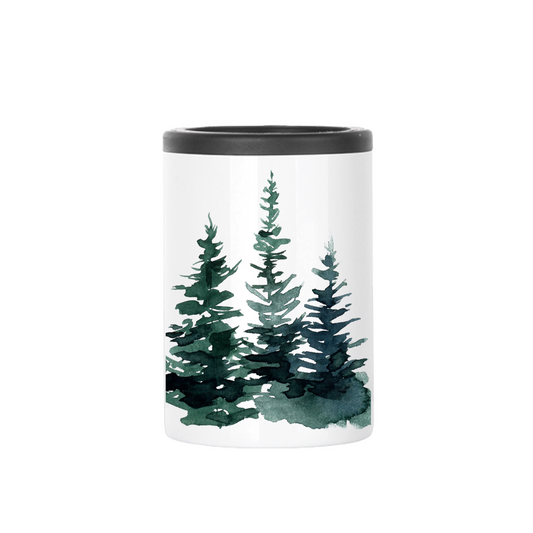 Insulated Can Cooler |  Watercolor Pines Wrap