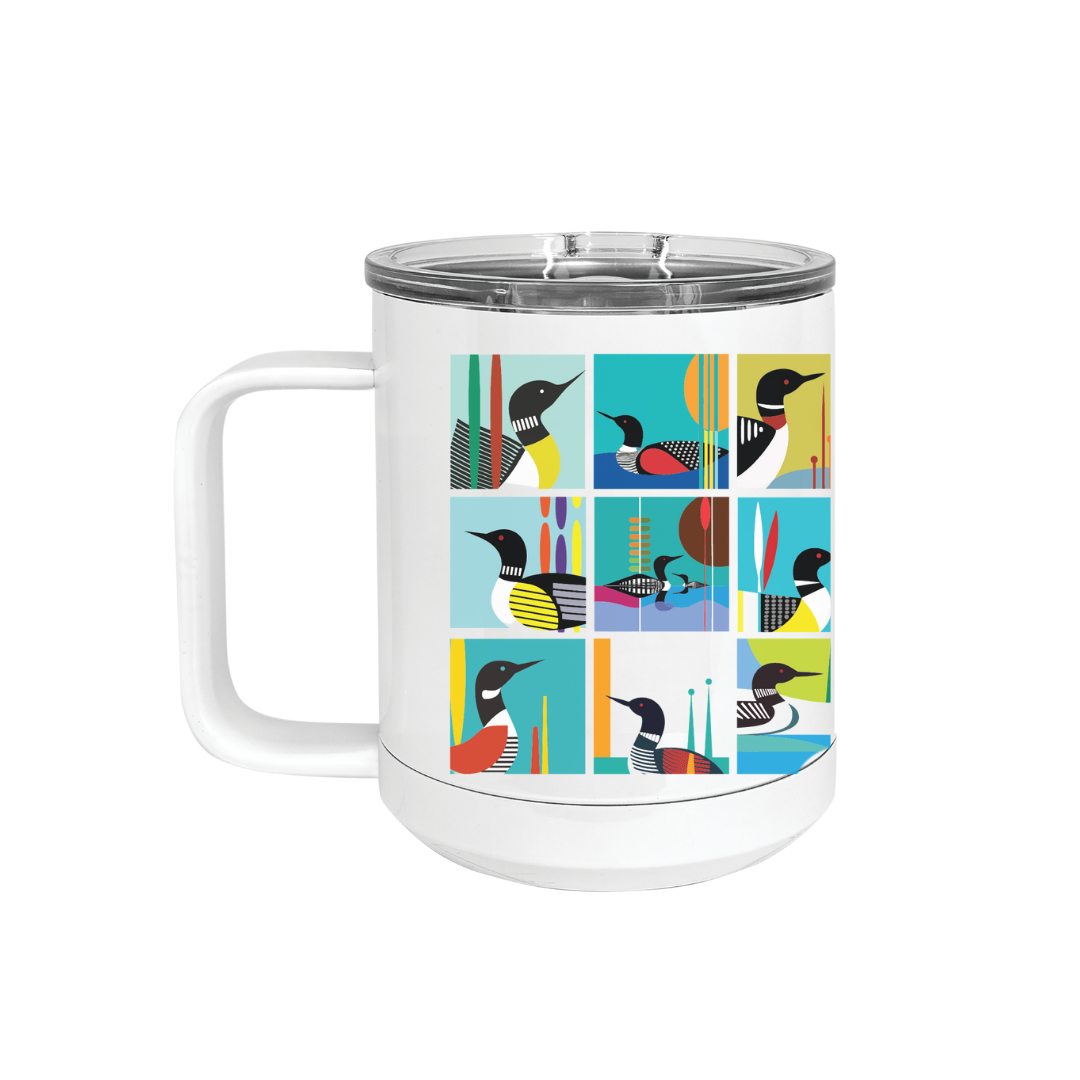 TAALLA Loon Collage Insulated Drinkware